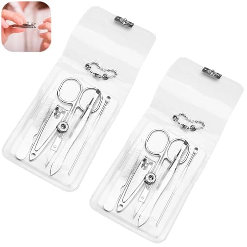 2 Packs Manicure Pedicure Set Fingernail Scissors Nail Care Kit For Women — view 3