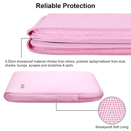 Arvok 11 11.6 12 Inch Laptop Sleeve Multi-Color Size Choices Case/Water-resistant Neoprene Notebook Computer Pocket Tablet Briefcase Carrying Bag/Pouch Skin Cover For HP/Dell/Lenovo/Asus/Acer — view 4