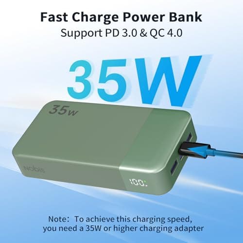NOBIS Portable Charger 35W 20000mAh Power Bank Fast Charging — view 2