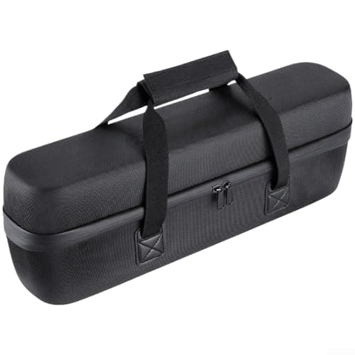 Hard Shell Electric Bike for Battery Bags, Large Capacity Storage Cases with Waterproof Zippers, PU EVA Protective Pouch for E-Bike Batteries Tools Cables, Black 46x16x10cm
