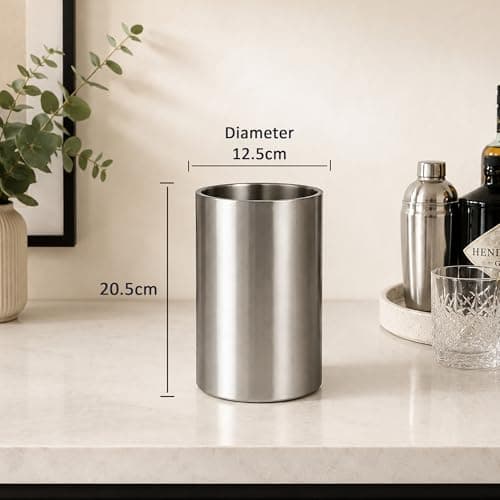 Chabrias 6 Pack Double Wall Stainless Steel Champagne Bucket & Wine Cooler — view 5