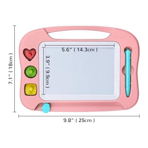 SGILE Magnetic Drawing Board Kids, Toddler Travel Toy Pad, Standard 25x18cm — view 3
