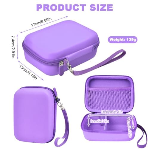 Ainiv Kids Instant Camera Case, Kids Camera Photo Paper Organizer, Purple — view 2