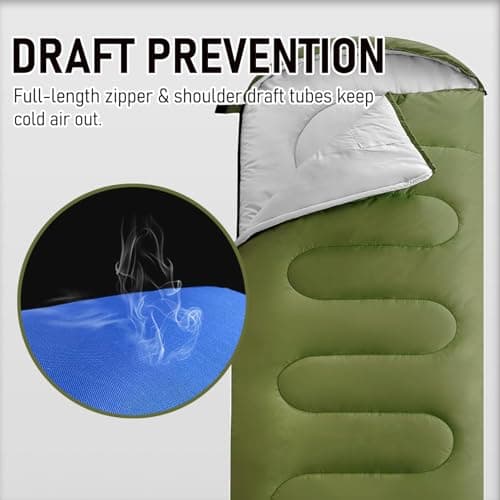 Sleeping Bags for Adults & Kids Sleeping Bag for 3-4 Season, Adult Blanket, Ultralight Carry Bag, Lightweight Compact, Soft for Outdoor Camping, Travel, Hiking (Rose red Plush Comfort 0-18°C) — view 5
