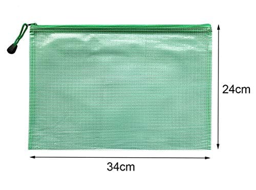 A4 Zip Wallets Plastic Zip Wallets 5Pcs A4 Zip Folders Extra Thick-5Pack — view 4