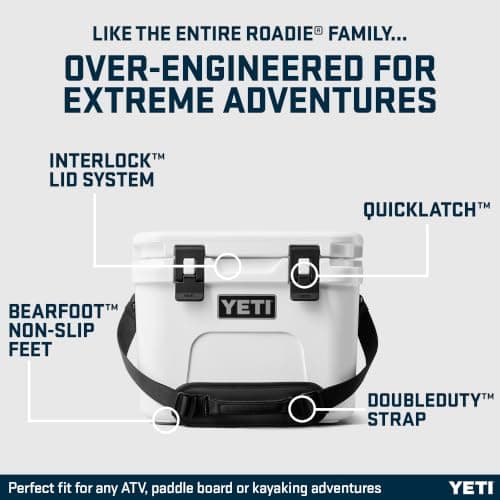 YETI Roadie 15 Small Cool Box, White — view 3