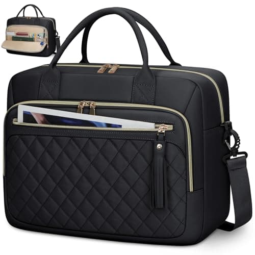 RAINSMORE 17 Inch Laptop Bags for Women Large Laptop Case Messenger Bag