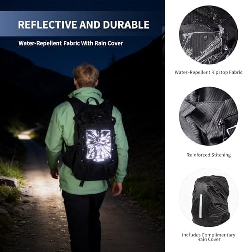 Origem 22L Hydration Backpack with 3L Water Bladder & Rain Cover Men Women — view 5