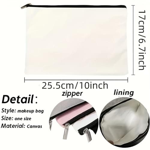 Electronics Accessories Organiser Pouch – Minimalist Canvas Travel Tech Bag with Zipper – Cable Holder & Charger Storage for Gadgets Cords USB Leads Power Bank Compact & Portable Case — view 6
