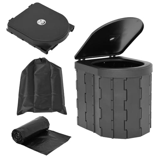 Unibos | Portable Toilet, Outdoor Camping Toilet, Fishing Toilet, Campervan Toilet, Collapsible Toilet Bucket, Portable Loo, Camping Loo, Camping WC — view 2