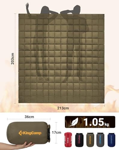 KingCamp Camping Blanket, Oversized Warm Multifunctional, 213×203cm — view 4
