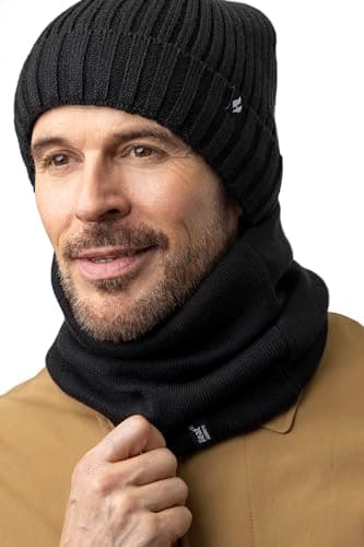 HEAT HOLDERS - Men's Thermal Winter Neck Warmer - 2.6 tog - One size (One Size, Black) — view 4