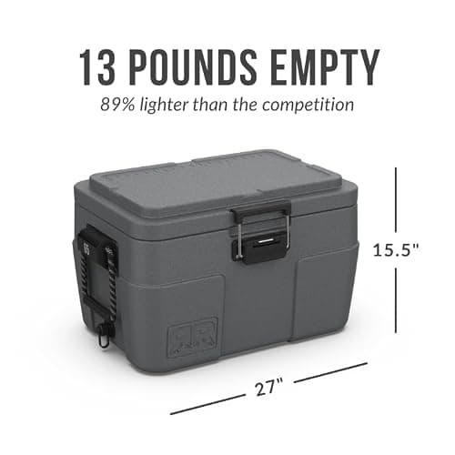 Rugged Road V2 Floating Cooler with 7 Day Ice Retention, Ultralight Design (Gunmetal Gray, 65 Can) — view 2