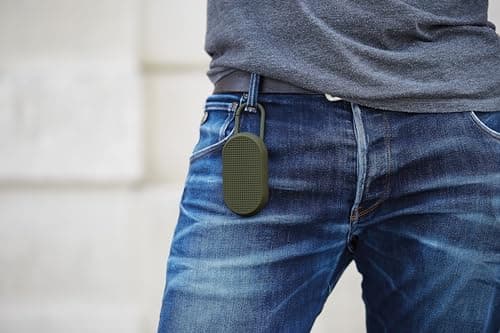 Lexon MINO T Portable Bluetooth Speaker for outdoor use, Water Resistant IPX4 and rechargeable - Khaki — view 6