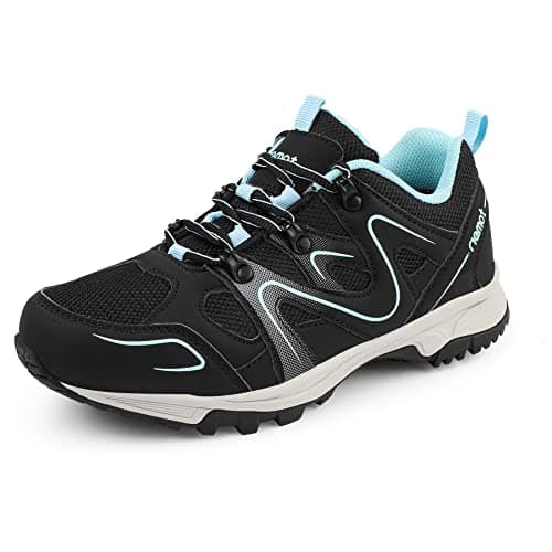 riemot Women's Walking Shoes, Lightweight Cushioned Hiking Trainers Outdoor