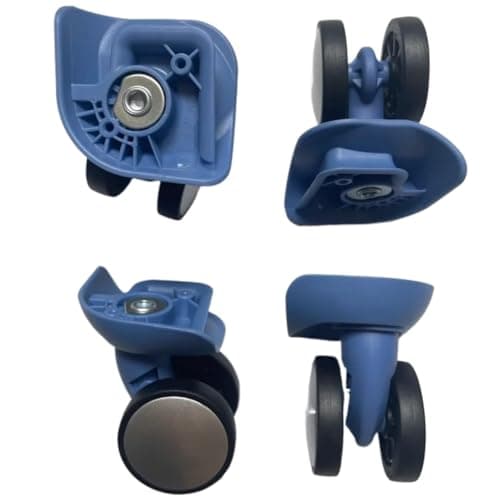 HUWOYG 4pcs Trolley Case Accessories Universal Mute Wheel Luggage Replacement Part for Suitcase for Suitcase Wheel Repair(Blue)