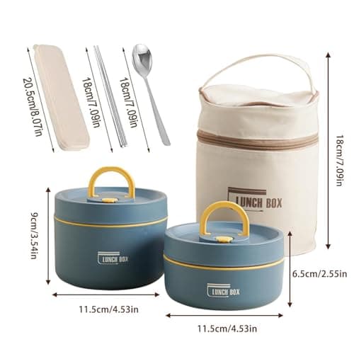 Thermal Lunch Box - Stainless Steel Stackable Food Flask | Portable 2/3/4 — view 2