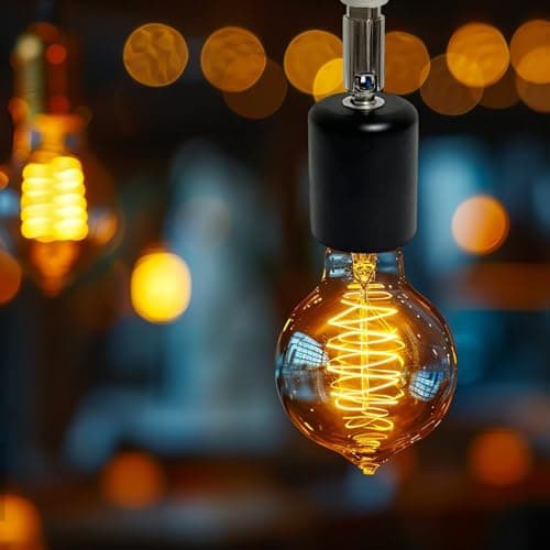 TERNCOEW E27 Bulb Socket Extender 90 Vertical 360 Horizontal 150W Ceramic Metal Lamp Adapter Head Commercial Grade Ceramic Lamp Extender — view 6