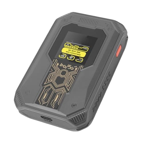 Ejoyous Mobile WiFi Hotspot, 4G Mobile Router with SIM Card Slot, 300Mbps 2.4GHz Portable Hotspot, 4000mAh Rechargeable Battery, Time Display, Travel Business Trip Outdoor Use — view 2