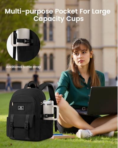 LOVEVOOK Rucksack Backpack Bags Womens, 15.6 Inch Laptop Work Backpacks — view 2