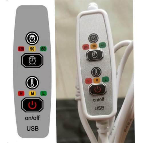 Heated Foot Warmer USB Powered with 3 Heat Setting, Yellow — view 5