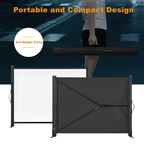 Portable Projector Screen with Stand, 50 Inch 4:3, Outdoor Projector Screen, Lightweight and Retractable, 1.2 High Gain Wrinkle-free Projection Screens, For Home Cinema, Meeting Presentation. — view 4