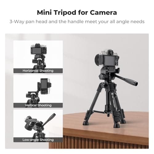 K&F CONCEPT Mini Desktop Tripod, 24.8'' Camera Tripod Tabletop — view 3