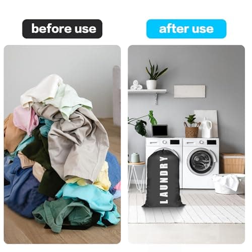 2 Pcs Large Laundry Bags, 24" x 36" Travel Laundry Bags for Travelling — view 5