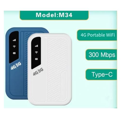 Koolenry Mobile Hotspot WiFi 4G 5G SIM Card Slot Travel 300Mbps Stable Connection Signal for 10 Devices Eurasian Support A — view 5