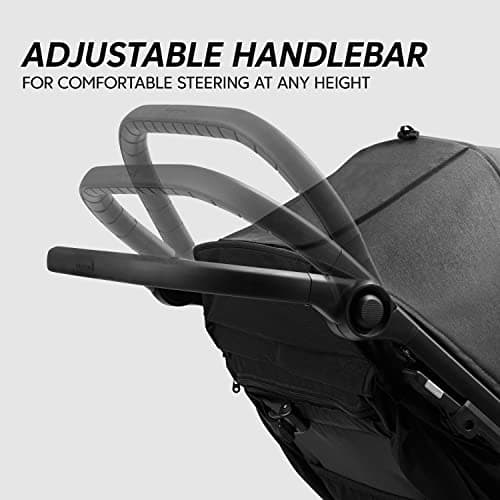 Baby Jogger City Mini GT2 All-Terrain Pushchair | Lightweight, Foldable Stroller | Opulent Black — view 5