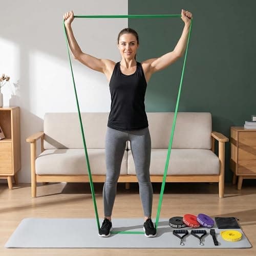 IQOZEE Green Pull Up Band - Assist Chin-Ups & Strength Training (22-57 kg) — view 3