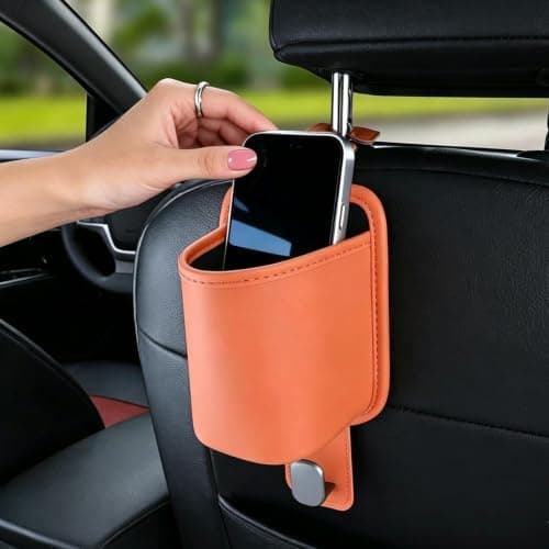 Headrest Cup Holder - Car Water Bottle Organizer, Drink Storage Hanger 104g — view 4