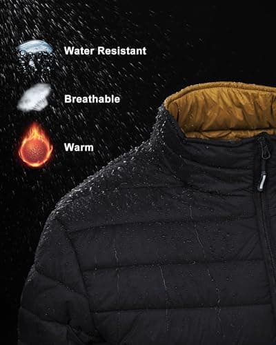33,000ft Men's Puffer Jacket Packable Water resistant Quilted Jacket — view 5