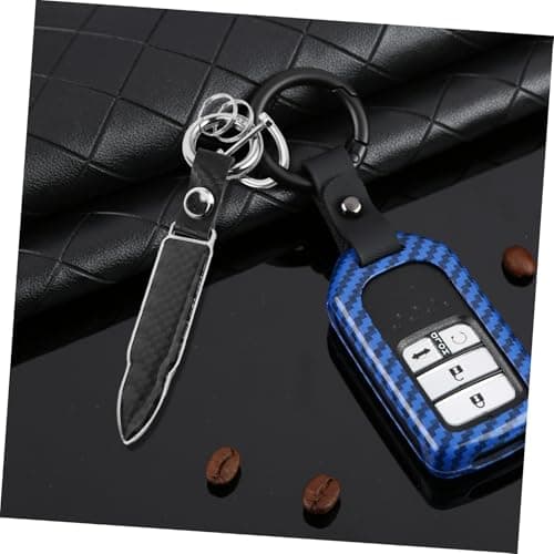 Gatuida Black Carbon Fiber Metal Car Keychain for Men, Lightweight and Wear-resistant Keyring Car Accessory for House, Office Keys and Handbags — view 5