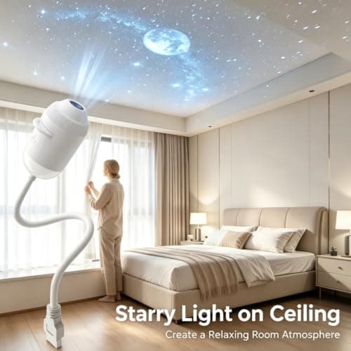 HD Smart Dynamic 5D Holographic Night Light Projector LED Starry Sky — view 6