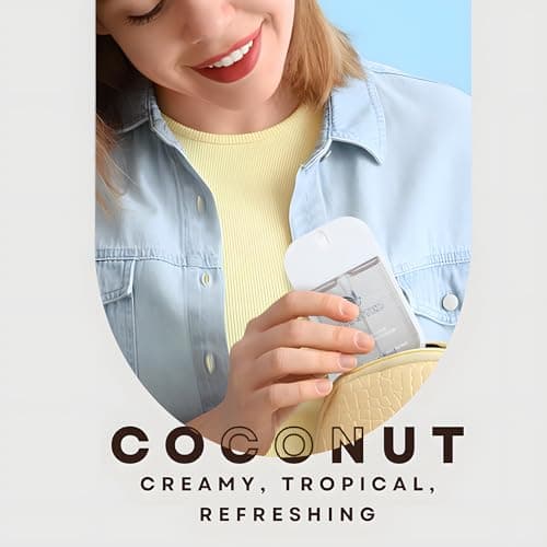 Chanted,Powr Mist,Hydrating Hand Sanitizer Spray,Small Hand Sanitiser,Mini Travel Essentials,Hand Spray,Hand Sanitiser, Tropical Duo (Coconut, Watermelon) 30mL (Set of 2) — view 6