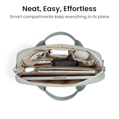 tomtoc 15-16 Inch Protective Puffy Laptop Carrying Bag Work Bag for Women — view 3