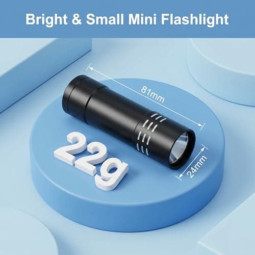 4 Pack Mini Torch Set Super Bright Small Torches with 9 LED and Lanyard — view 5