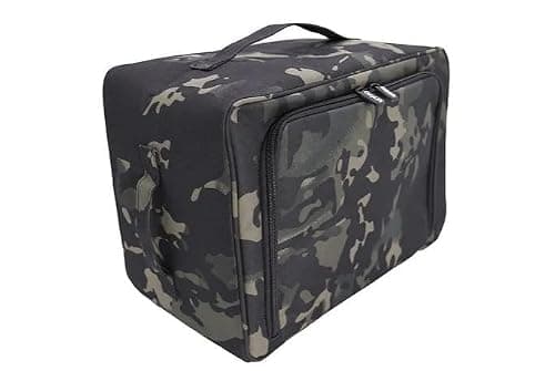 CarpLife Brew Kit Bag Cookware Set - Portable Coffee Tea Cookware Bag - Carp Fishing Brew Kit Set - Camping Tea Coffee Sugar Storage, Teaspoon and Microfibre Hand Towel for Travel & Road Trips - Camo — view 2