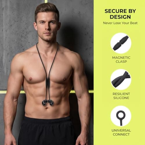Silicone Earplug Lanyard, Magnetic Connector Cord, Soft Flexible — view 3