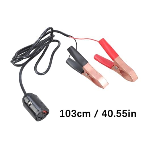 YUPEIUKLI 12V To 5V Car Charging Cable with Clamp Fast Charging Power Adapter For Outdoor Camping Travel Devices — view 4