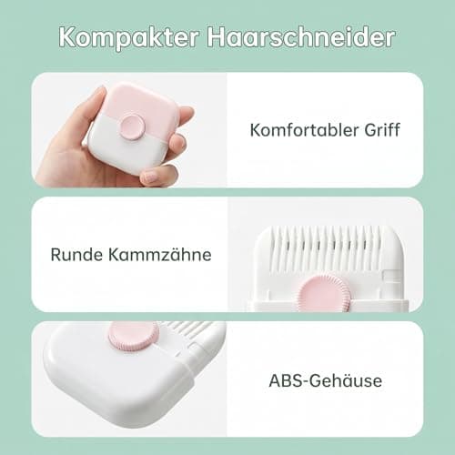 PLUSHCEWT Pack of 2 Split End Remover Comb 6.5 x 7.5 cm ABS Stainless Steel — view 3