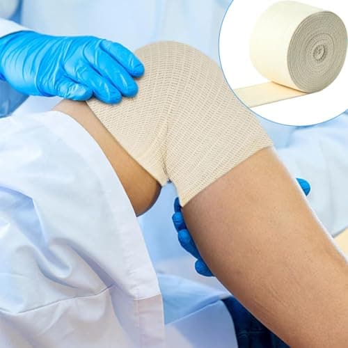 Tubular Elastic Support Bandage Size F Cotton Stockinette Cast Sleeve Roll for Knee, Arm, Leg, Wrist (3.9 Inch x 5.46 Yard) — view 6