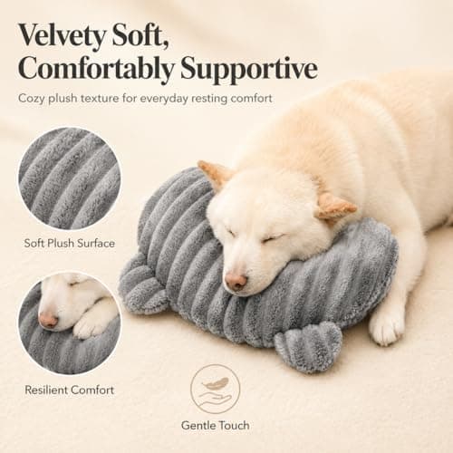 Qnbonrich U-shaped Dog Cushion Medium Dogs - Orthopaedic Cuddly Pillow Washable, Neck Support for Deep Relaxation, Toy Cushion for Dogs — view 3