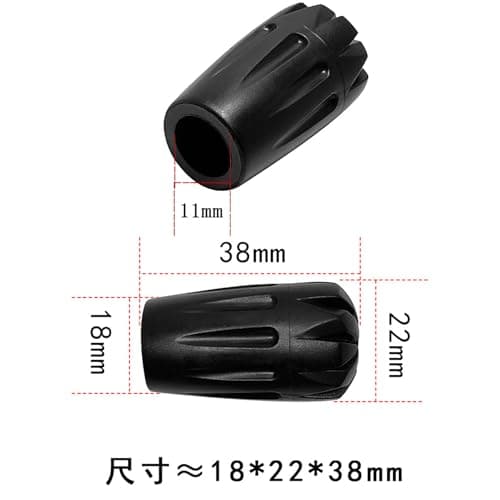 Pack of 8 Nordic Walking Poles Rubber Buffer Stoppers for Trekking Poles — view 2