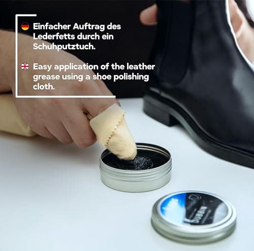 Kaps Dubbin for Leather Boots - Wax Waterproofer and Conditioner for Walking Hiking and Work Shoes, Nourishes Softens Smooth Leather (Middle Brown - 50ml) — view 6