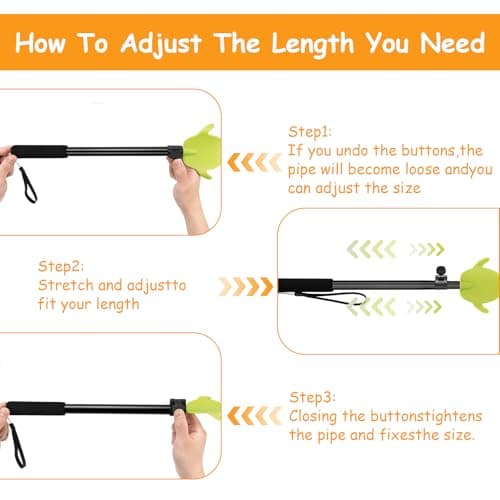 Compression Sock Aid Telescopic Dressing Tool, Dual-Function Sock Helper and Shoe Horn for Seniors, Disabled, Pregnant Women Easy On and Off Socks — view 6