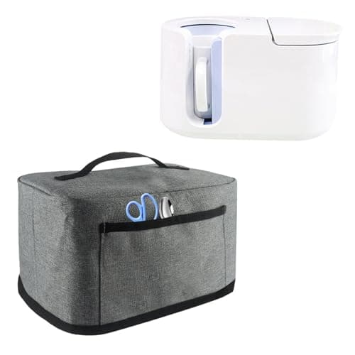 Spizummp Mug Press Dust Cover - Mug Heat Pressed Carrying Case with Mesh Pocket, Portable Travel Tote Bag for Craft Supplies | No Zipper, Top Handle — view 6