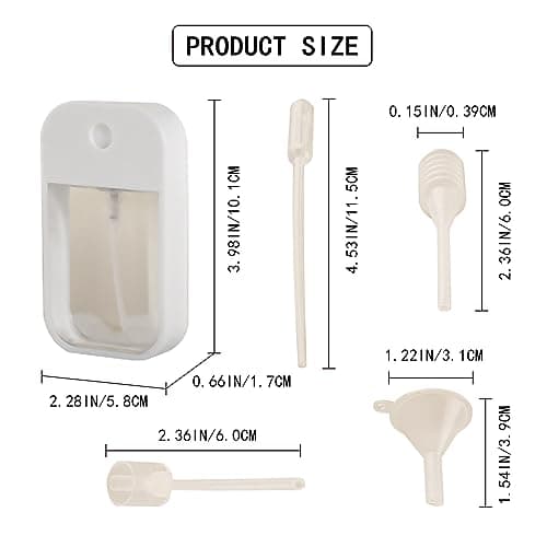 Eowppue 6-Pack Travel-Friendly Spray Bottle Set Refillable Cosmetic，Moisturizing Sprayer Box and Sanitizer Bottles - 45ml Capacity, Ideal for Outdoors and Travel — view 2
