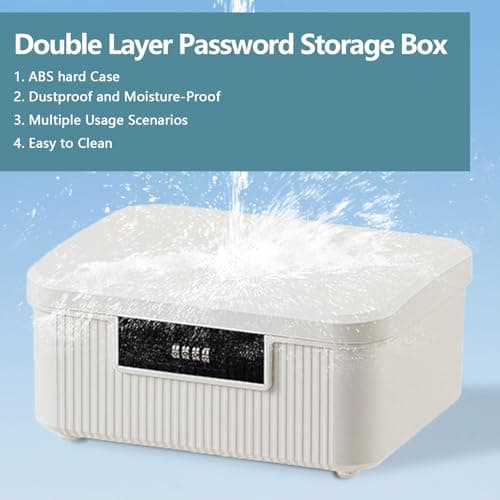 2 Layer Lockable Medicine Storage Box, 9LMedicine Box with Combination Lock — view 6